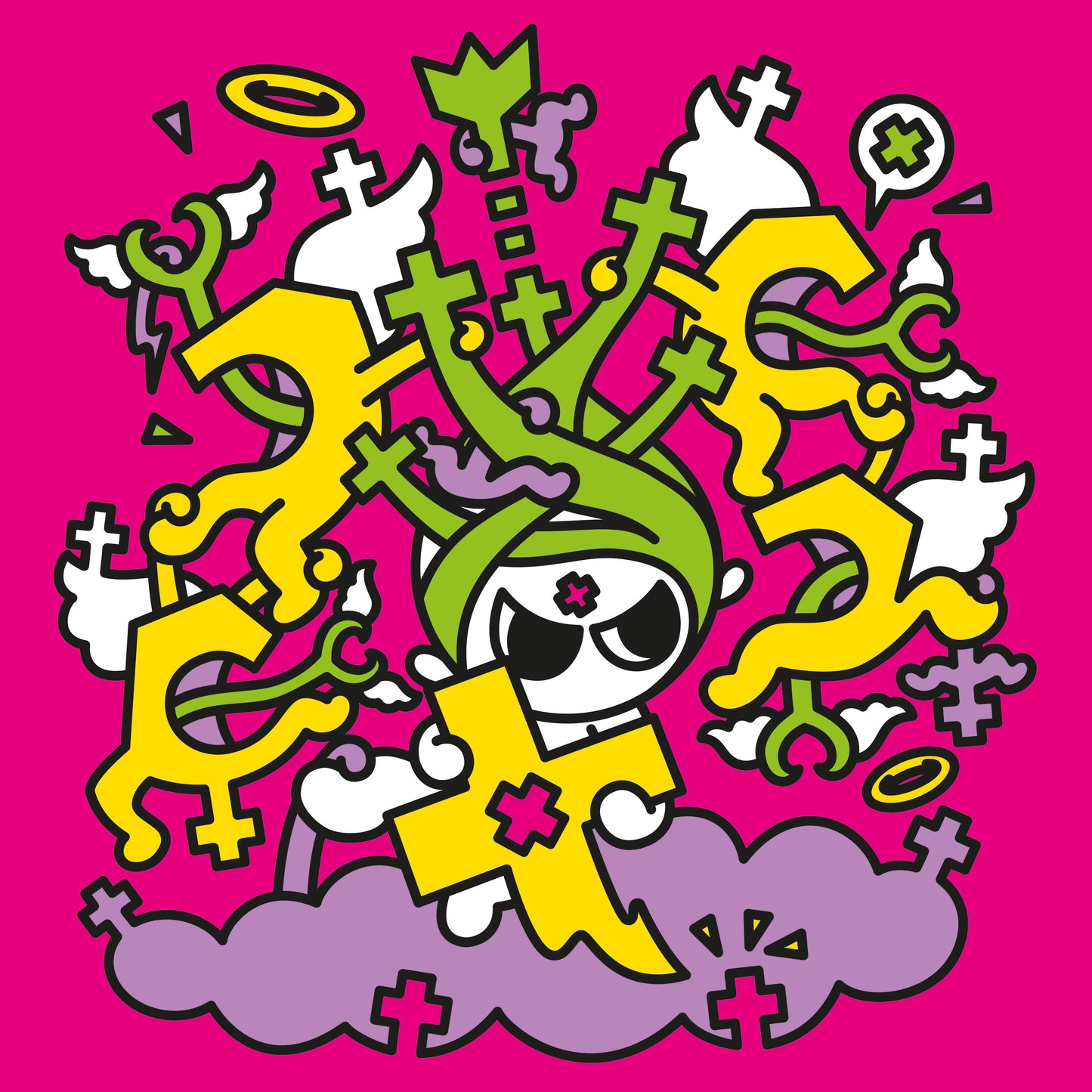 Origineel schilderij - Cross-talking - 100cmx100cm