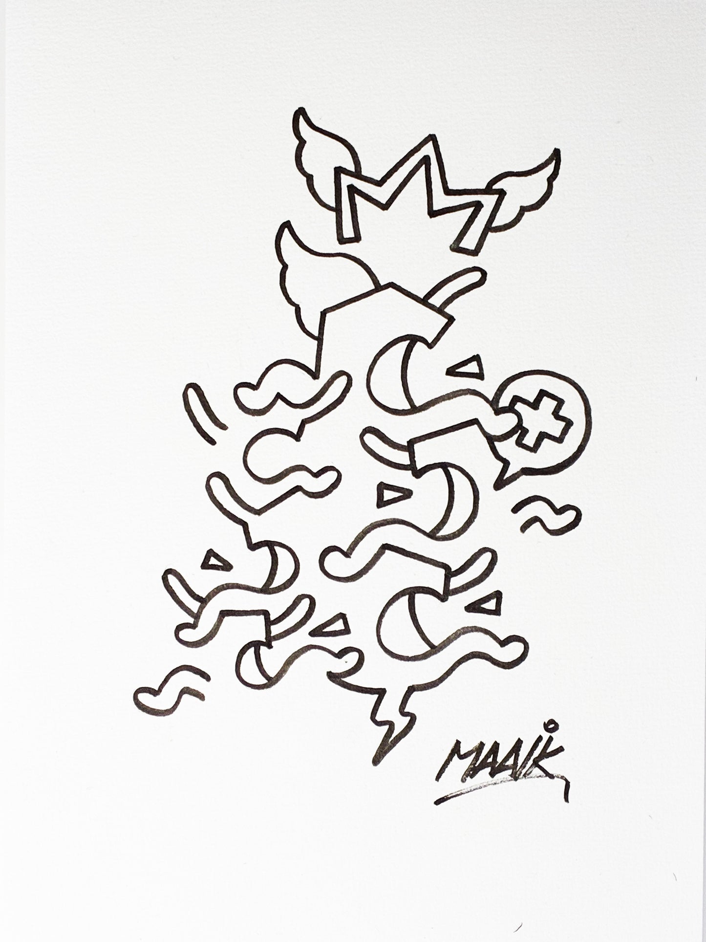 Tekening - origineel - Open tower