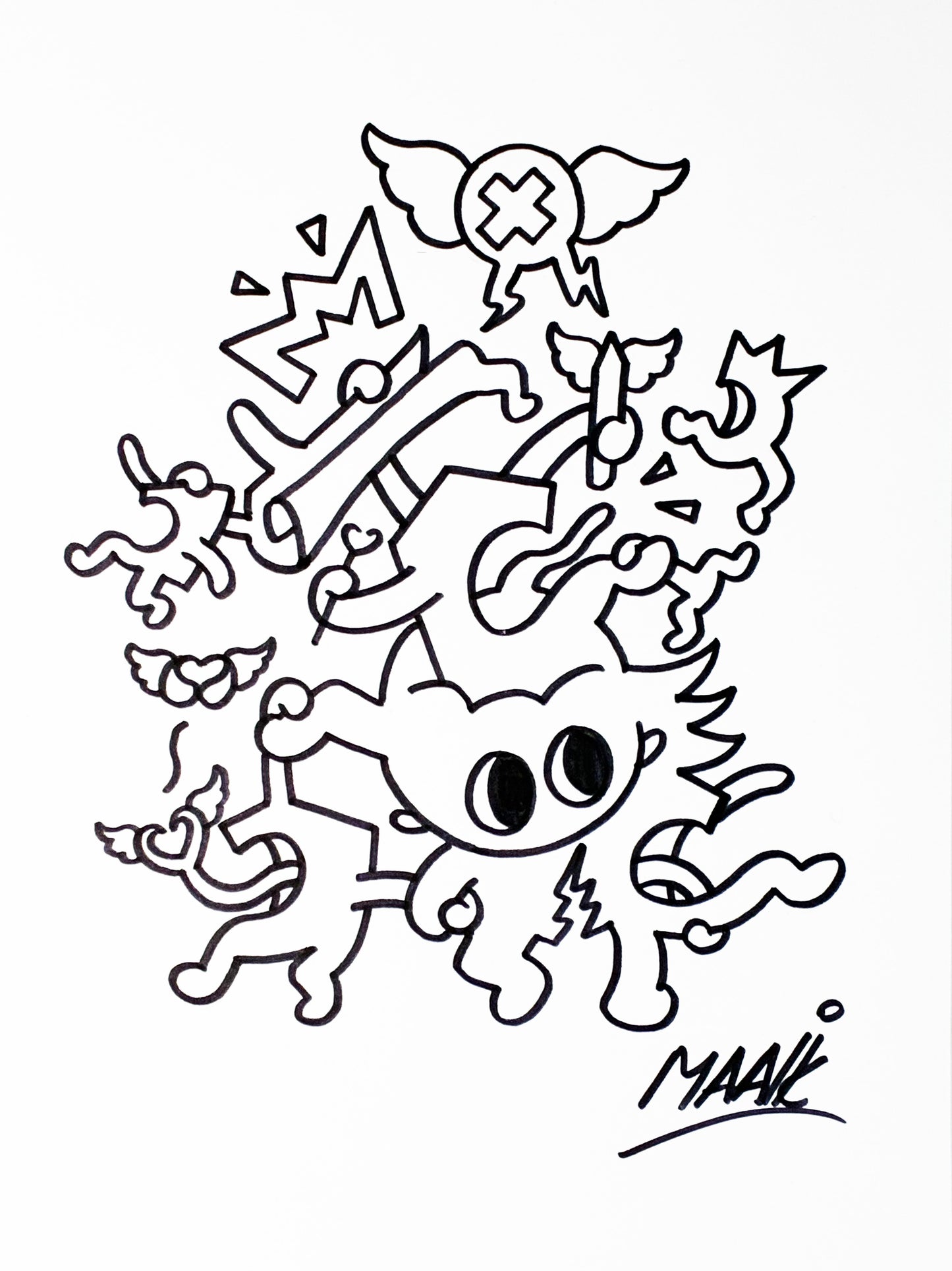 Tekening - origineel - Out of my head