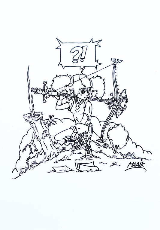 Tekening - origineel - Inner Smile Warrior - 1