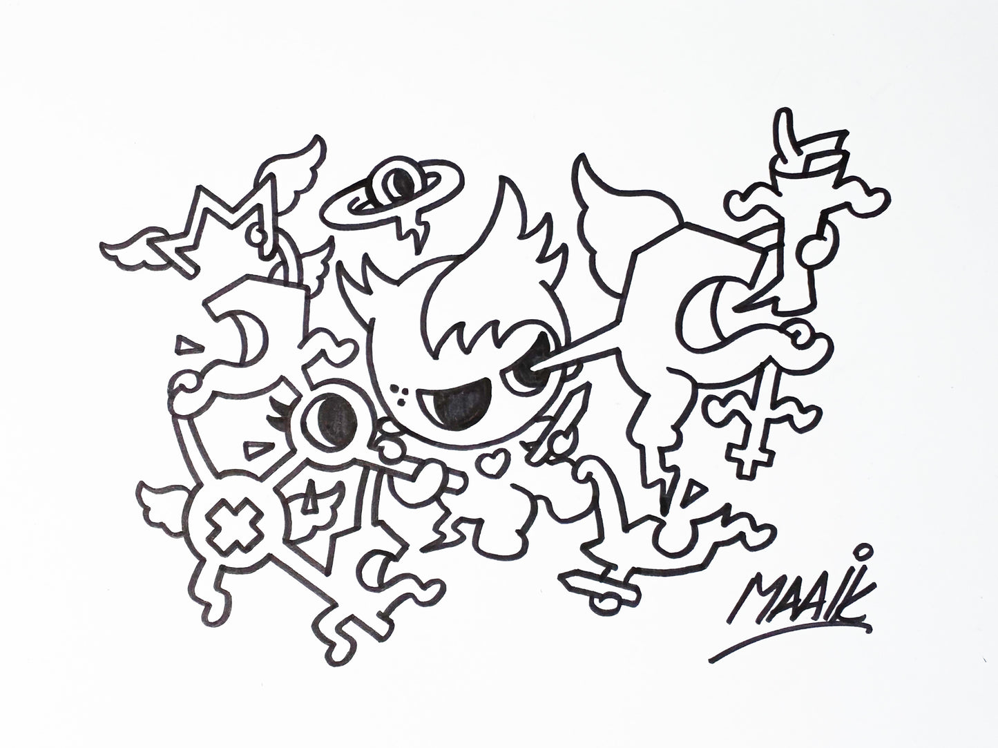 Tekening - origineel - Eye on target