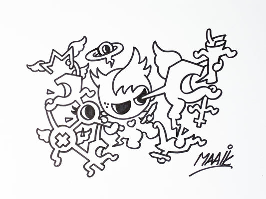 Tekening - origineel - Eye on target