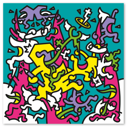 Origineel schilderij - Fallo - 100cmx100cm
