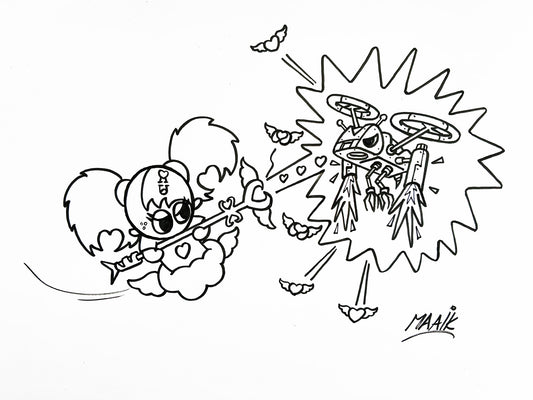 Tekening - origineel - Meamo & drone